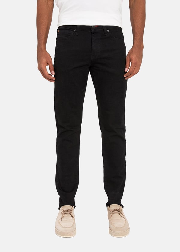 Gabbia Siyah Slim Fit Kot Pantolon