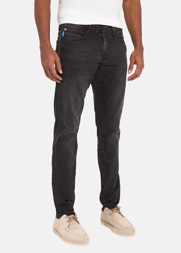 Gabbia Siyah Slim Fit Kot Pantolon