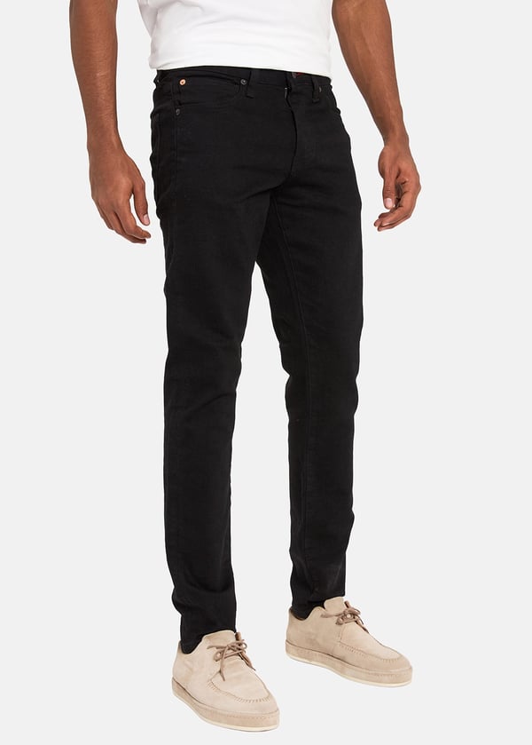 Gabbia Siyah Slim Fit Kot Pantolon