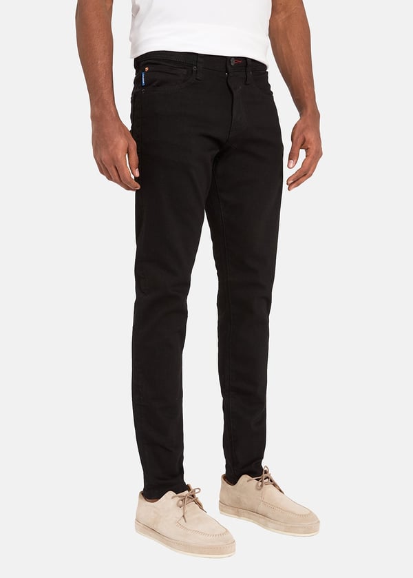 Gabbia Siyah Slim Fit Kot Pantolon