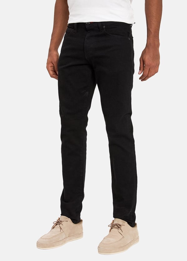 Gabbia Siyah Slim Fit Kot Pantolon
