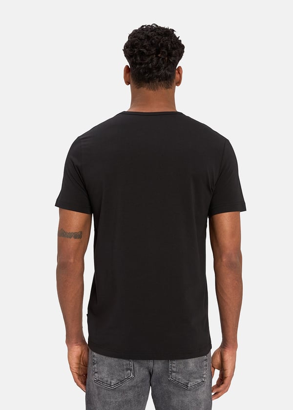 Gabbia Siyah Standart Fit Basic T-Shirt