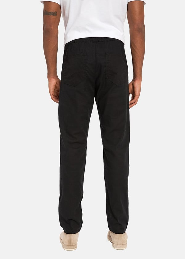 Gabbia Siyah Straight Fit Jogger Pantolon