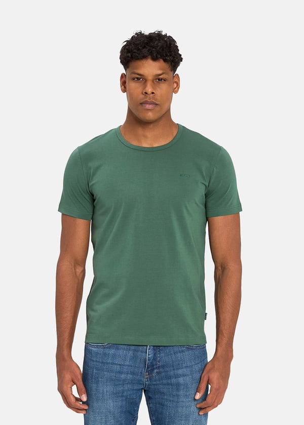 Gabbia Yeşil Standart Fit Basic T-Shirt