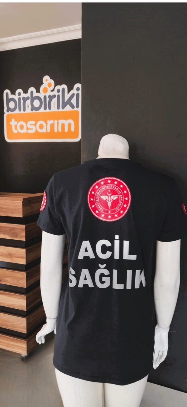 112 Sıfır Yaka Penye Tişört
