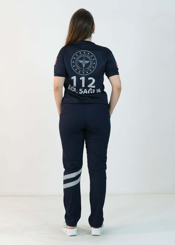 112 V Yaka Dry Touch Tişört