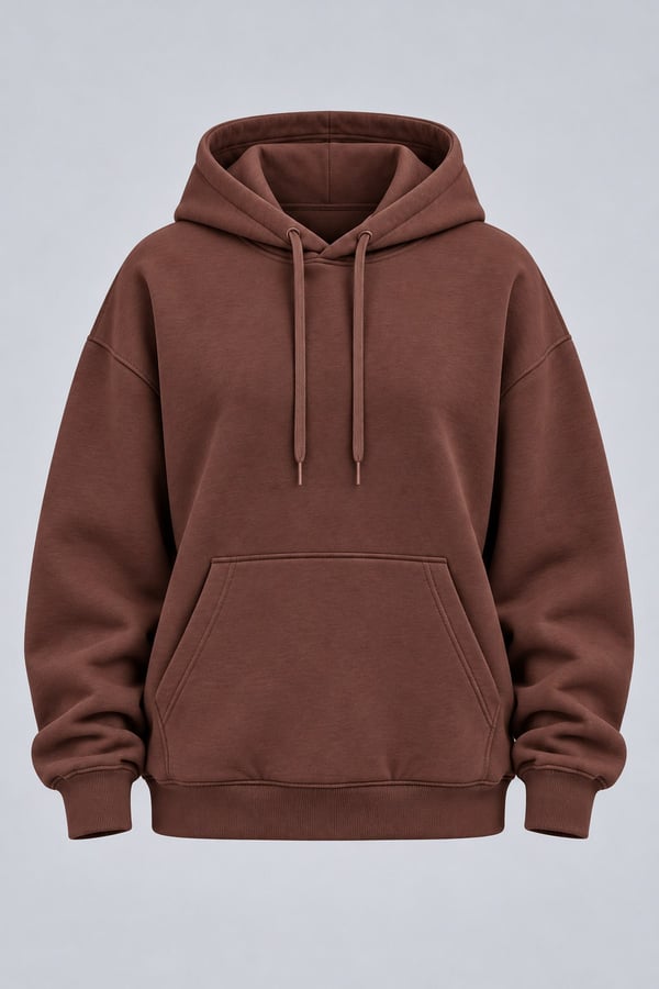 Bordo Oversize Kalın Eşofman Takımı
