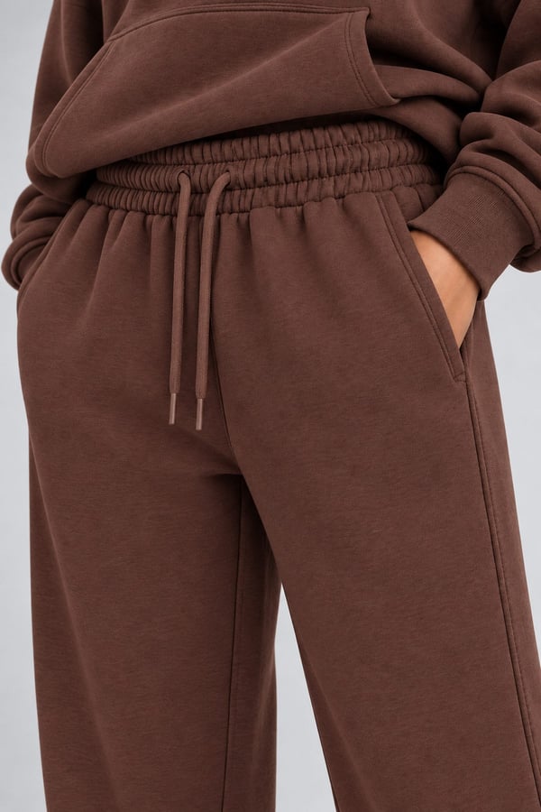 Bordo Oversize Kalın Eşofman Takımı