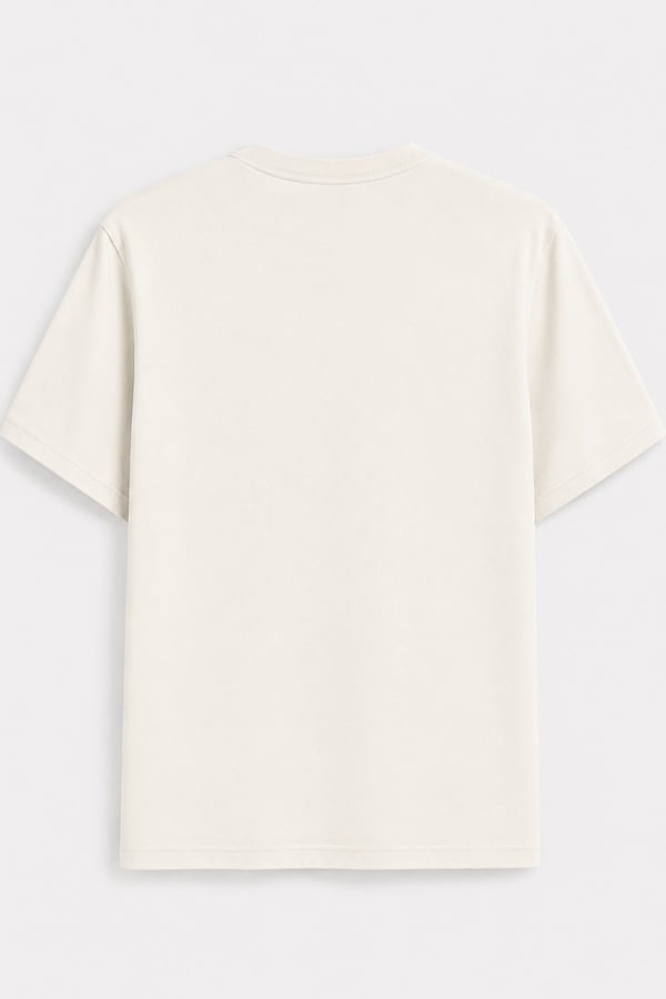 Ekru Pure Cotton T-Shirt