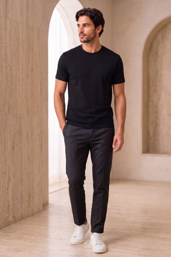 Siyah Soft Flex T-Shirt