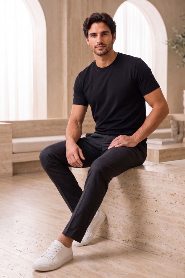 Siyah Soft Flex T-Shirt