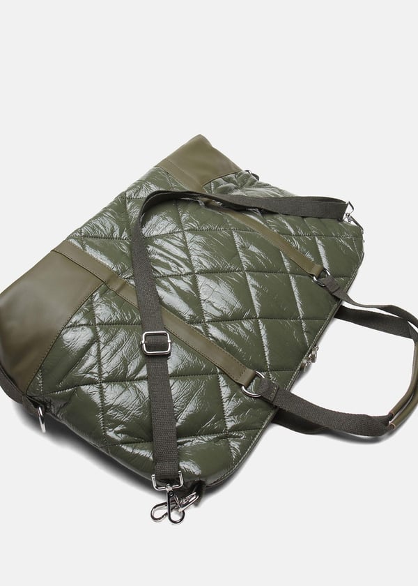 Nova Quilted Kadın Omuz Çantası - Haki