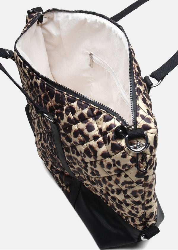 Nova Quilted Kadın Omuz Çantası - Leopar