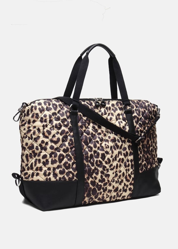 Nova Quilted Kadın Omuz Çantası - Leopar