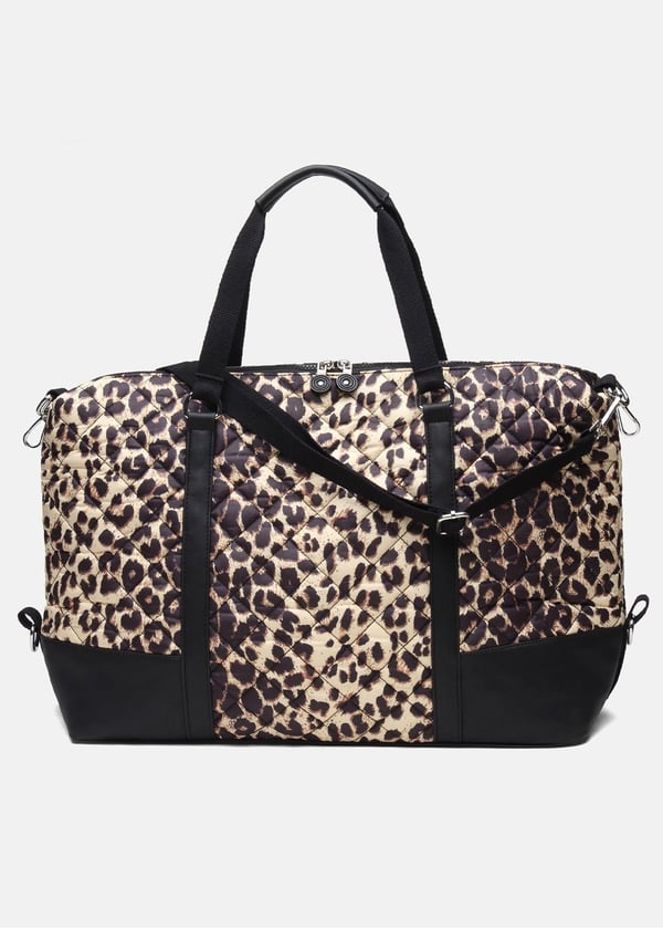 Nova Quilted Kadın Omuz Çantası - Leopar