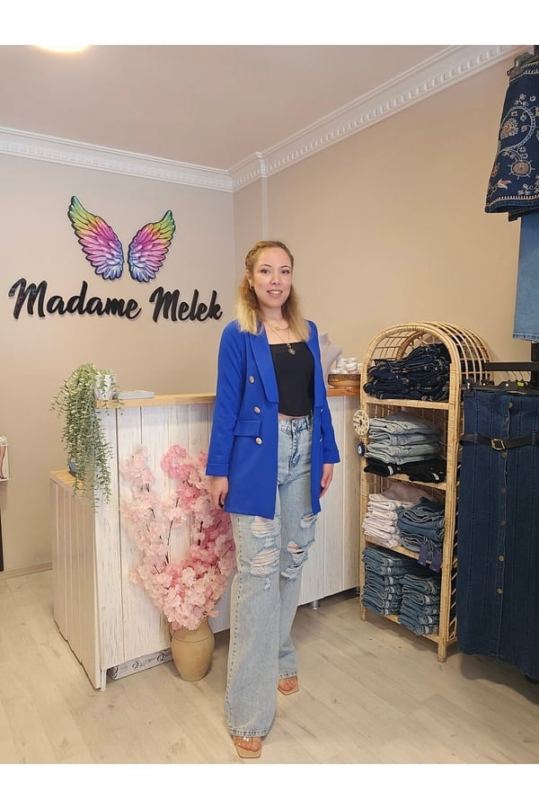 Double Düğmeli Duble Ceket Şal Yaka Blazer Ceket