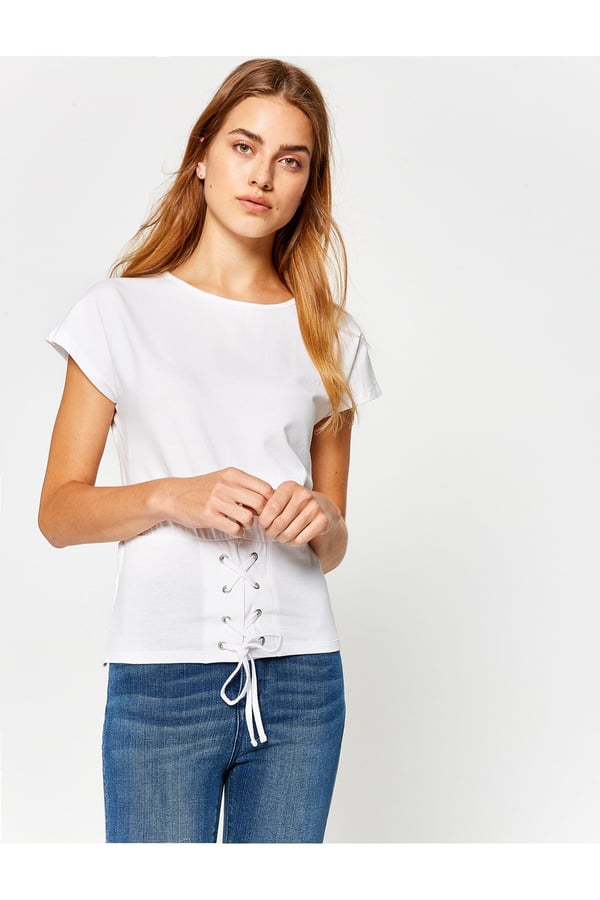 Kuş Gözü Detaylı T-shirt