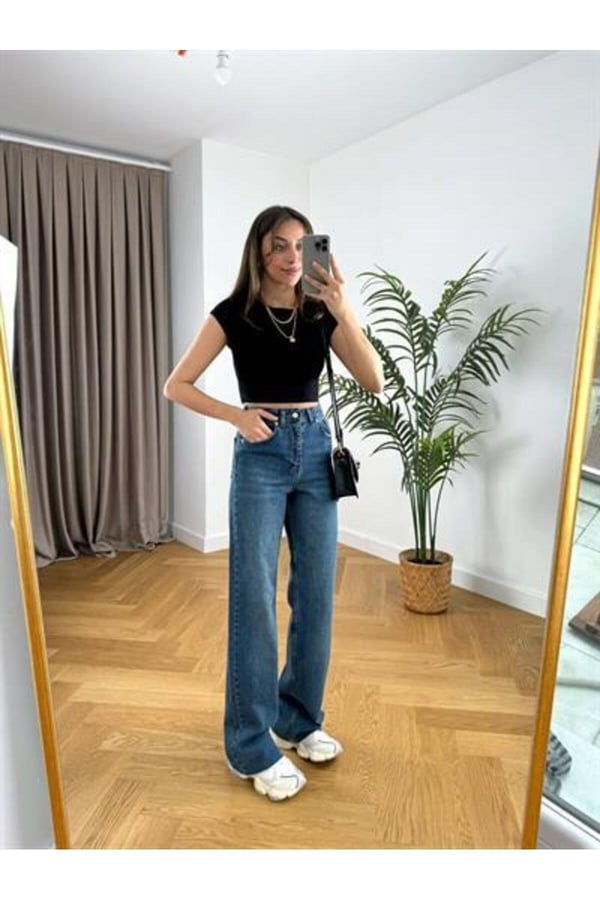 Marka Mavi Kot Pantolon Denim Pantolon Strai?ght Jean