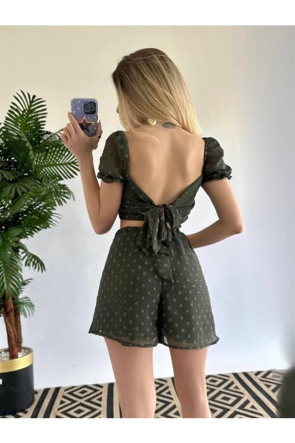 New Statıon mini şortlu etek büstiyer takım
