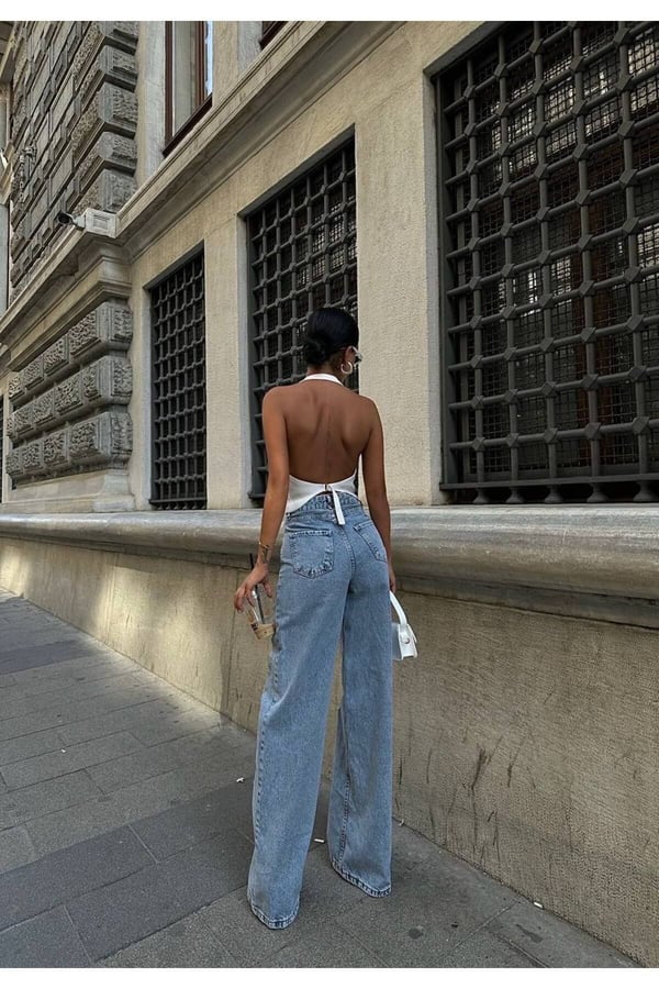 Pinterest Model Tasarım Model Baggy Jean Palazzo Kot Pantolon