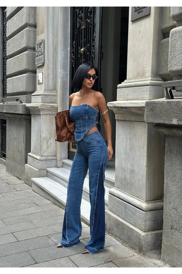 Pinterest Tasarım Palazzo Kot Pantolon
