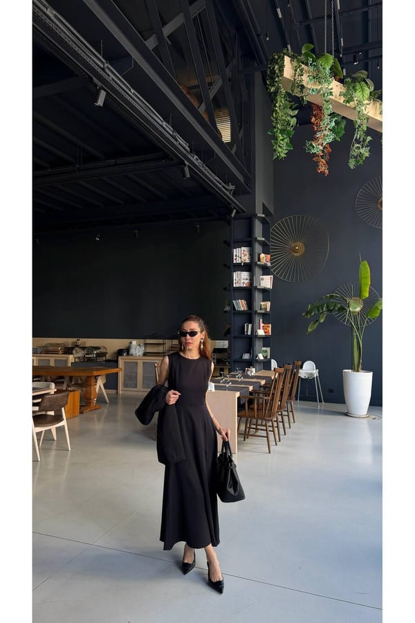 Premium Kadın Elbise Blazer Ceket Takım Exclusive Midi Elbise Şık Ofis Davet Kombini