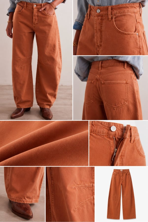 Premium Orijinal Markalı Yüksek Bel Bol Paça Denim Rahat Kesim Kadın Jeans Pantolon