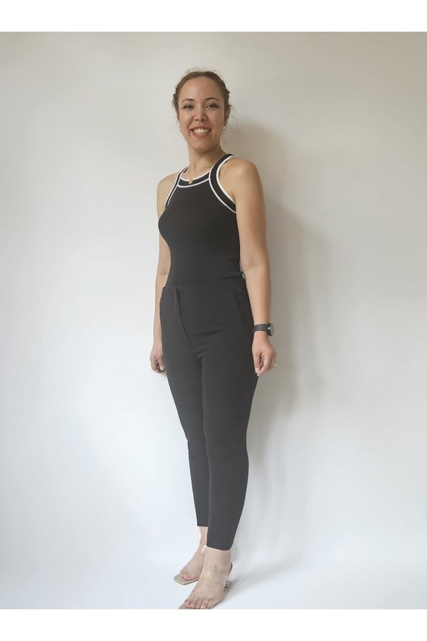 ZR Model Dar Paça Çımalı Pantolon