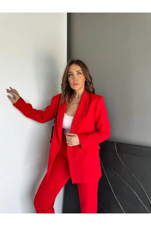 ZR Orijinal Marka Ceket Pantolon Klasik Takım Astarlı Ceket Havuç Pantolon