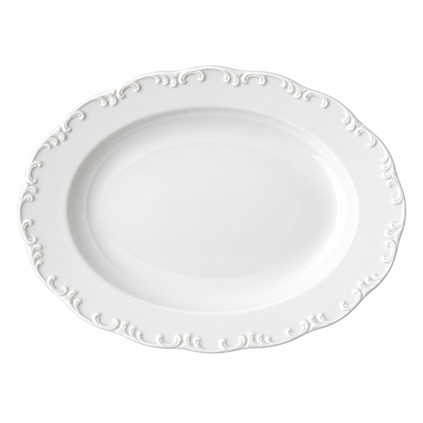 11420-800001-32624 Monbijou Weiss Platter 24 cm