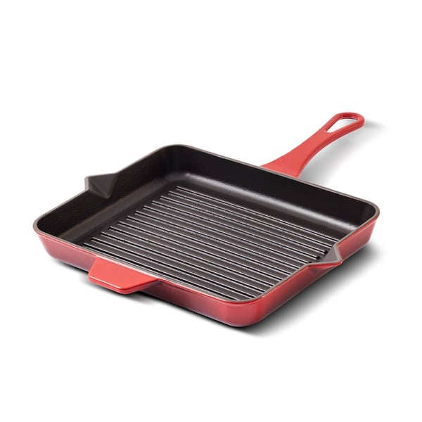 Aryıldız Duo Cast Grill Tava Kırmızı 26x32 cm