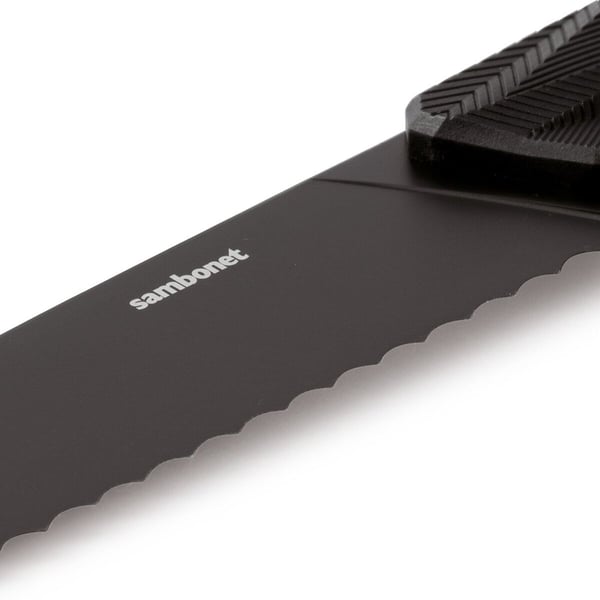 Black Edge Paslanmaz Çelik, Naylon Saplı Ekmek Bıçağı 20 cm