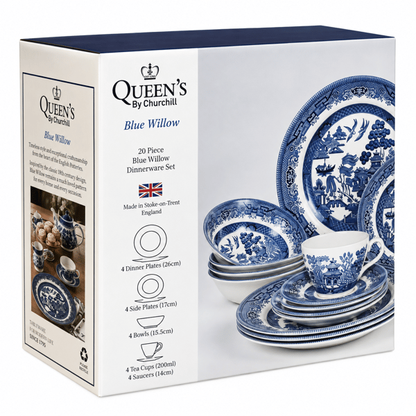 Blue Willow, 20 Parça Yemek Takımı