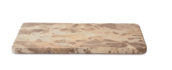 Butterscotch (Karamel/Bal Rengi) Mermer, 3 adet peynir bıçağıyla birlikte sunum/kesme tahtası 45 x 2