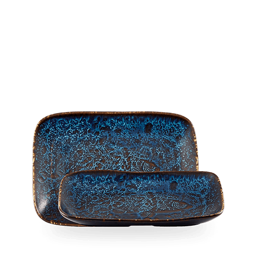Fresco, Blue Natural, Derin Servis Tepsisi, 22 x 13 cm