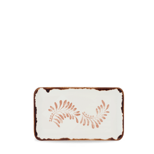 Harvest Mediterranean Terracotta Organik Oval/Dikdörtgen Servis Tabağı 27 x 16 cm