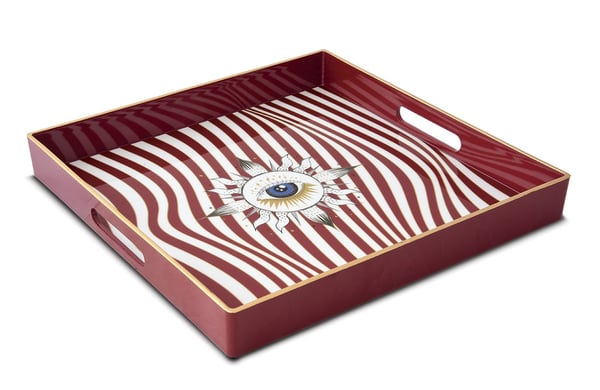 ICONS - EYE (Göz) serisi, renkli kutulu polipropilen (plastik) tepsi 33 x 33 cm