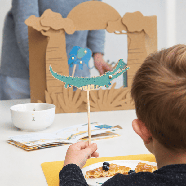 Kids, 5 Parça Çocuk Yemek Seti, Croco Timsah