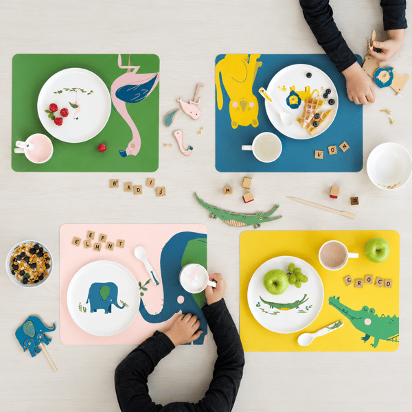 Kids, 5 Parça Çocuk Yemek Seti, Croco Timsah