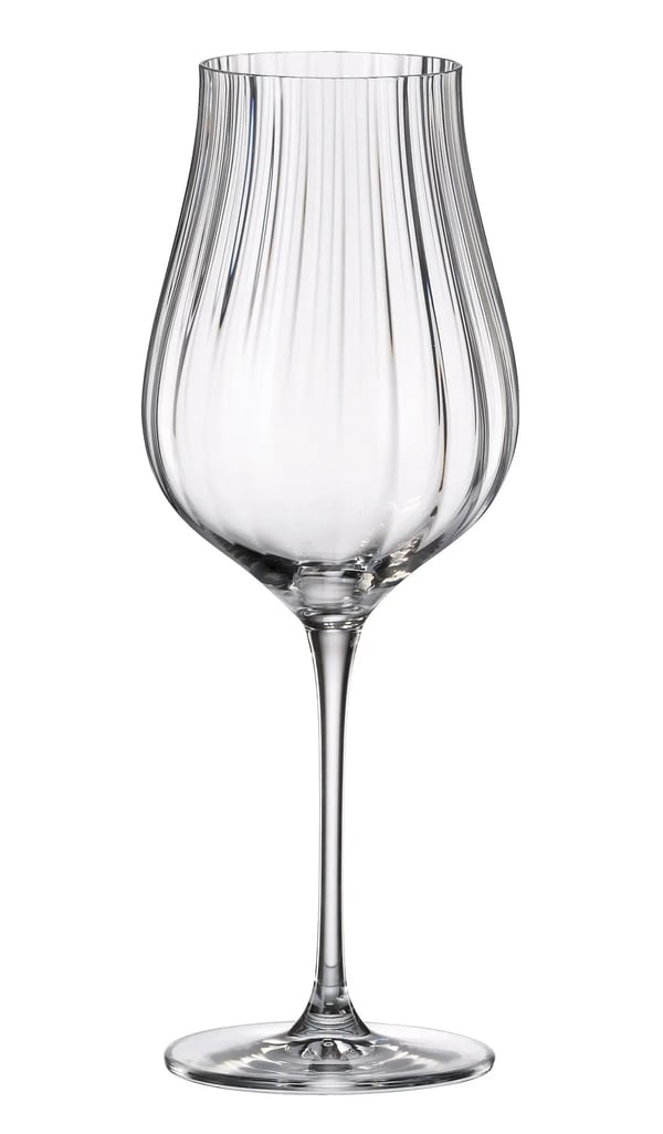 LIMOSA Optic Gofrajlı/Çizgili Beyaz Şarap Kadehi 500 ml