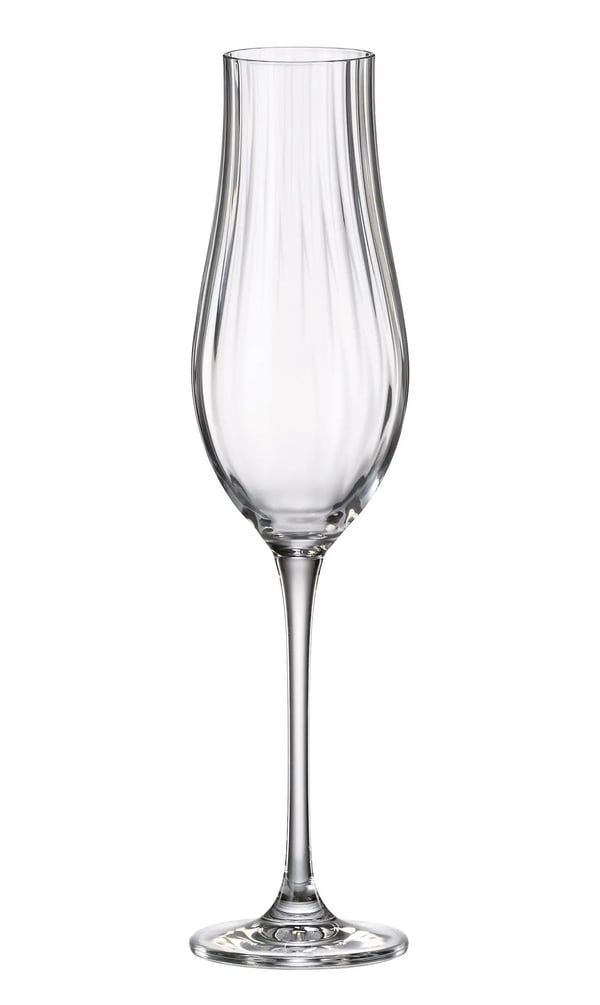 LIMOSA Optic Gofrajlı/Çizgili Şampanya (Flüt) Kadehi 200 ml