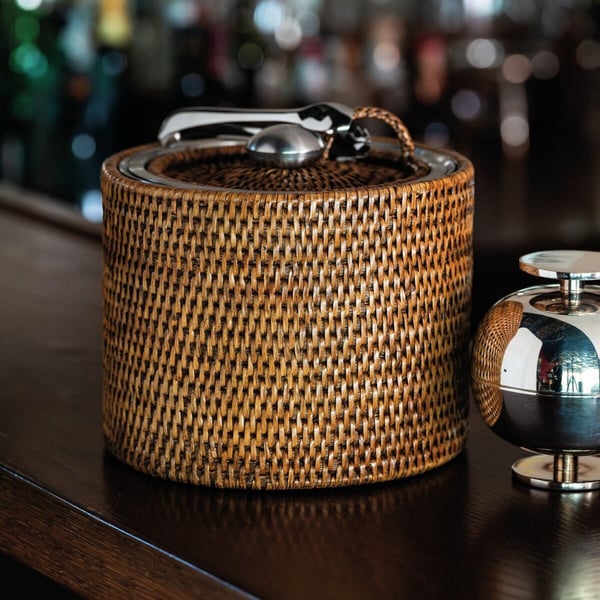 Radici Rattan Bal Kahvesi, Buz Kovası Çap: 21 cm Yükseklik: 17 cm