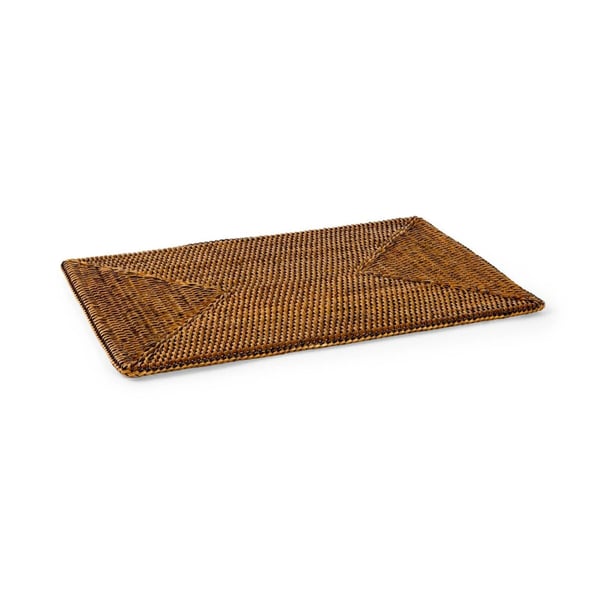 Radici Rattan Bal Kahvesi Dikdörtgen Amerikan Servis (Supla) 46x31 cm