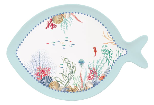 Sea Breeze Porselen Servis Tabağı 31 x 21,5 cm