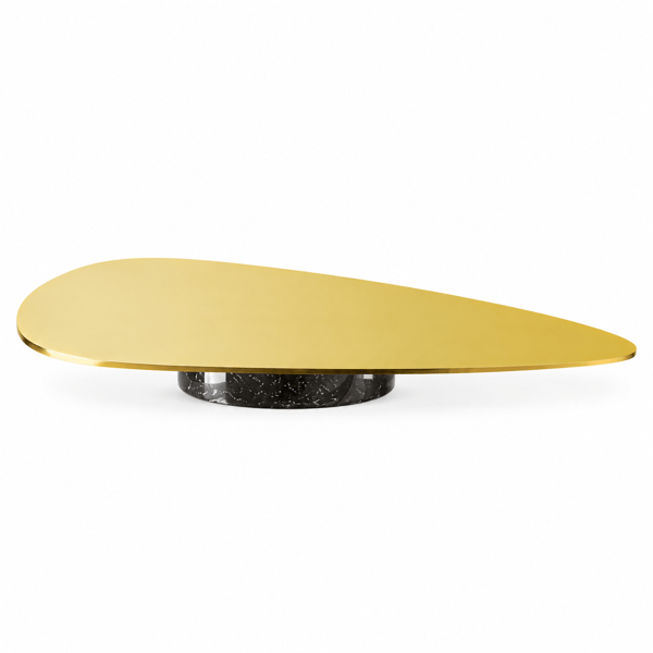 Stand Cm 23x15,1 H Cm 2 Madame Pvd Gold Base Resin Black Marble