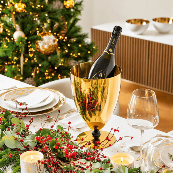 Wine Cooler Cm 18 Penelope Pvd Gold Marble