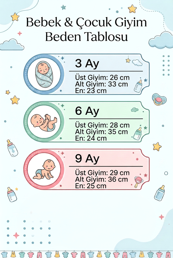 Bebek 3'lü Takım Kedi Baskılı