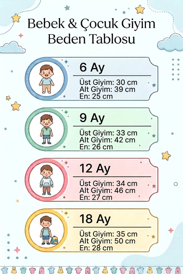 Bebek Takım Boyundan Çıtçıtlı %100 Pamuk