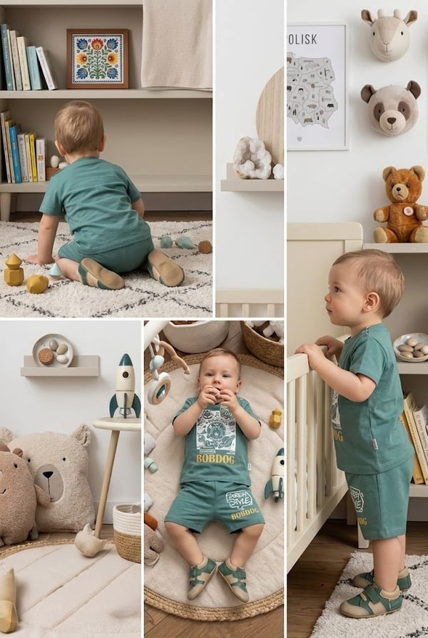 Erkek Bebek Bobdog Baskılı Şortlu Takım