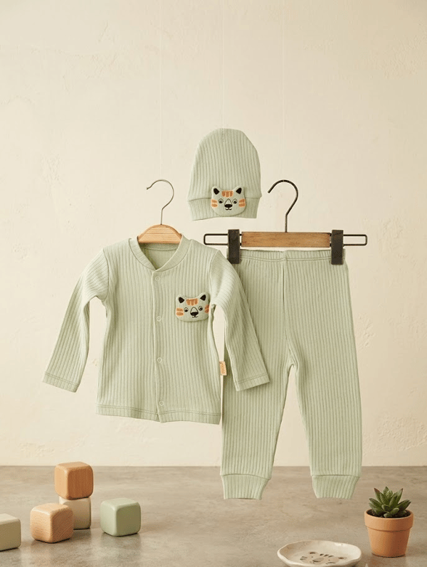Erkek Bebek Boydan Çıtçıtlı Takım